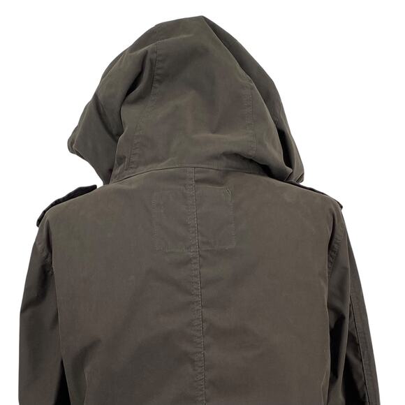 RW Co Longline Duck Canvas Chore Utility Jacket S Green No Lining Drawstring - Picture 7 of 16